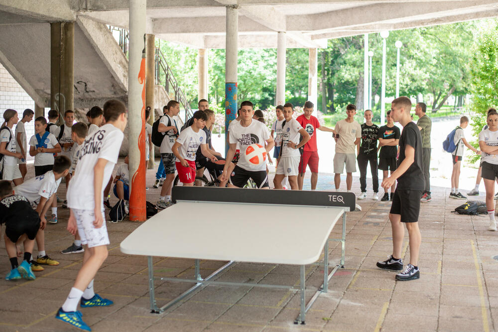 Pljevlja su dobila dva stola za tekbol, Foto: Tekbol savez Crne Gore