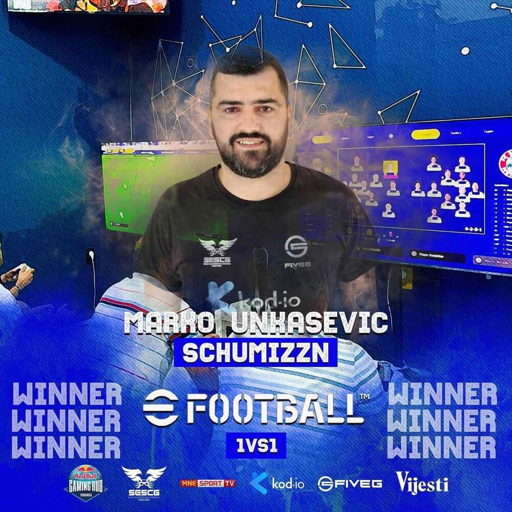 Marko Unkašević pobjednik e-Football turnira