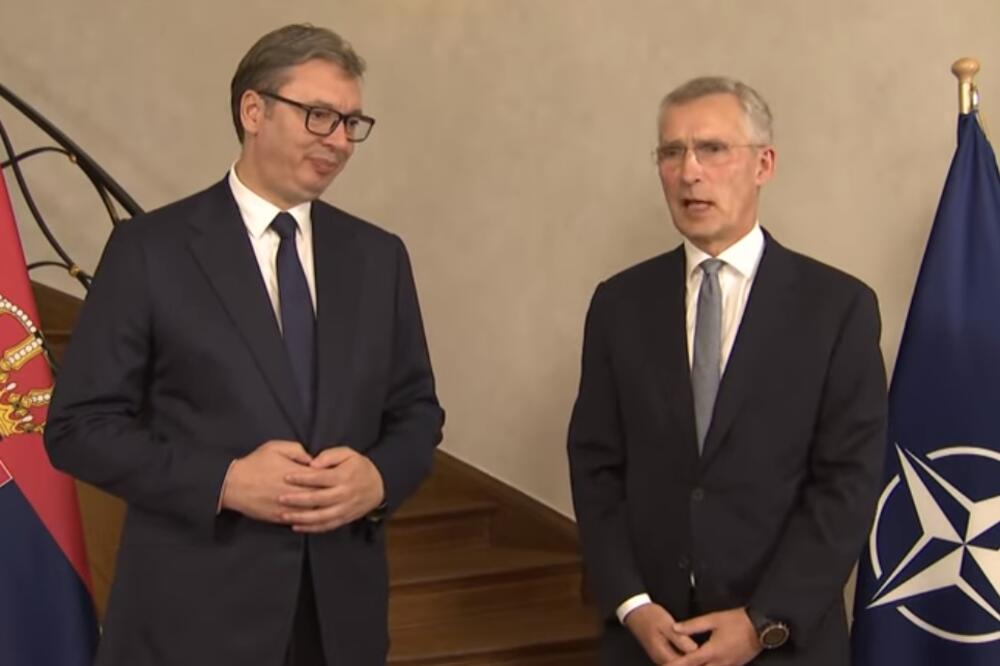 Vučić i Stoltenberg, Foto: Printscreen YouTube