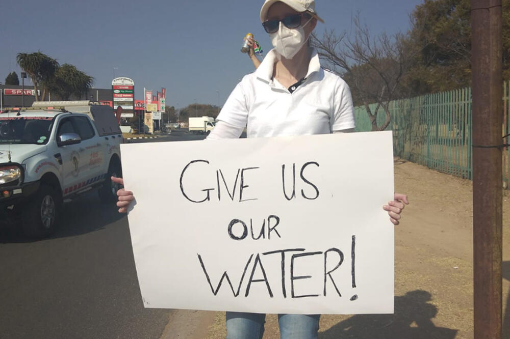 Demonstrant u Južnoj Africi, Foto: BBC