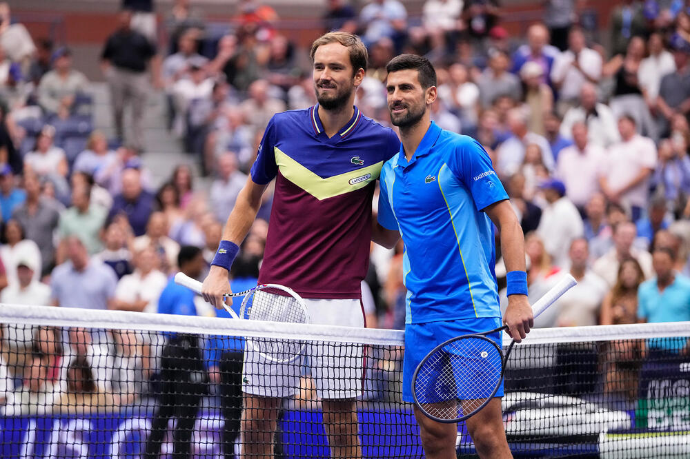 Medevdev tvrdi da Đoković uz Nadala najviše želi pobjede, Foto: AP Photo/Frank Franklin II