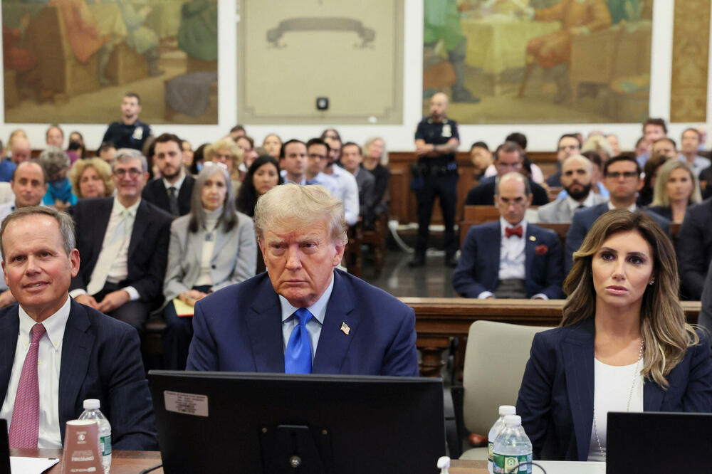 Tramp, u sudnici u Njujorku, 2. oktobra 2023. godine, Foto: Reuters