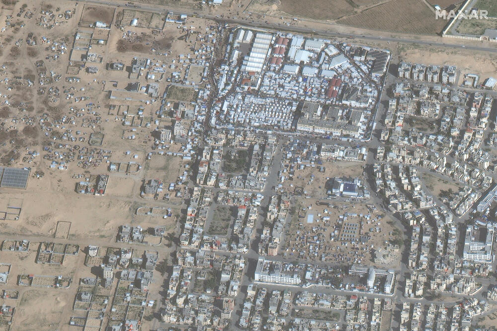 Kan Junis: Jutrošnji snimak iz satelita, Foto: Reuters