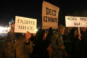 Protest koalicije "Srbija protiv nasilja": Aleksić i Tepić...