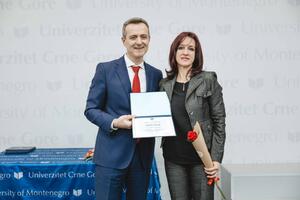 Aleksandra Klisić dobitnica godišnje nagrade UCG