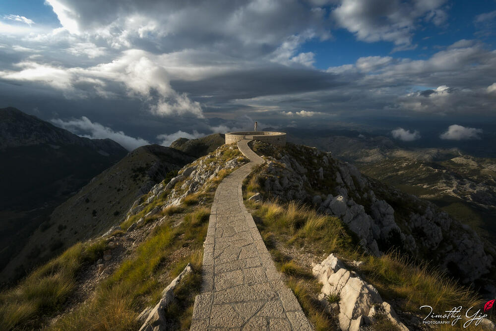 lovcen with breathtaking view