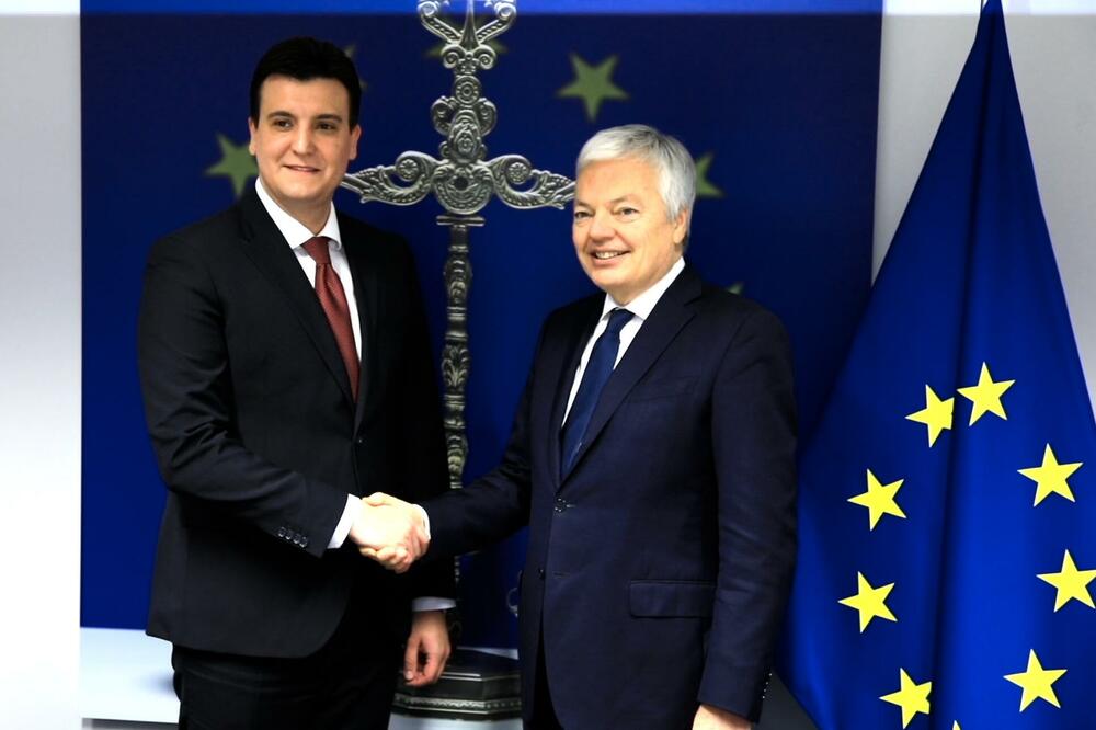 Milović i Rejnders, Foto: Ministarstvo pravde