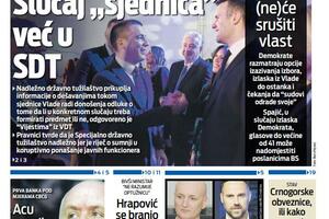 Naslovna strana "Vijesti" za 14. mart 2024.