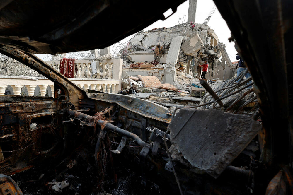 Detalj iz Rafe nakon izraelskog napada, Foto: Reuters