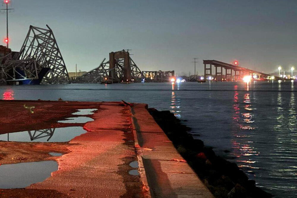 Srušeni most u Baltimoru, Foto: REUTERS