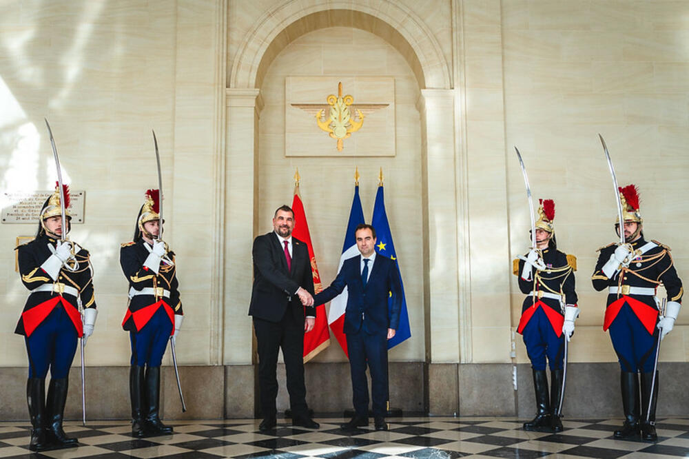 Krapović tokom posjete Francuskoj, Foto: Ministarstvo odbrane