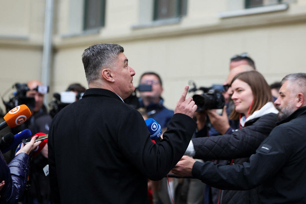 Milanović juče uoči glasanja u Zagrebu