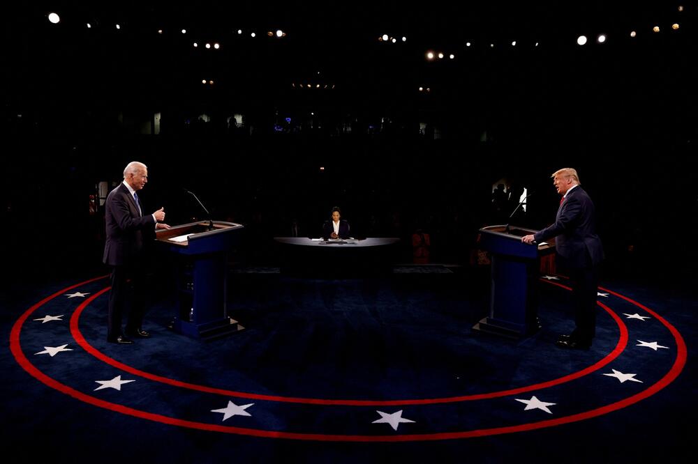 Bajden i Tramp u debati 2020., Foto: Reuters
