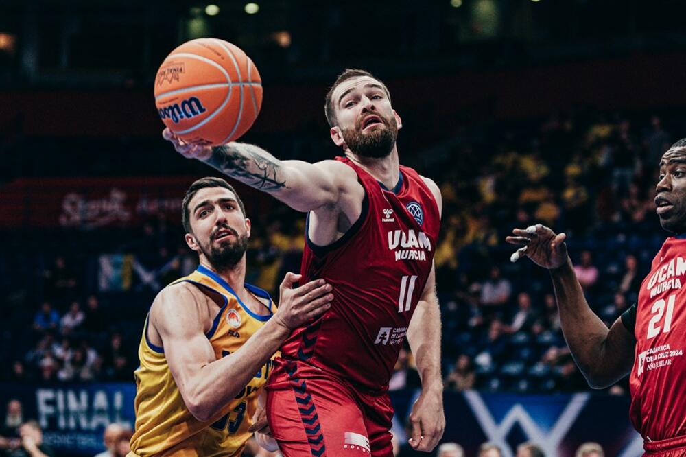 Nemanja Radović na današnjem meču, Foto: FIBA Champions League
