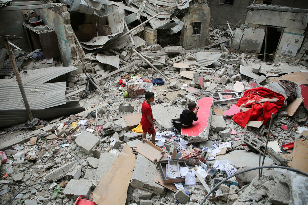 Detalj iz napada na Rafu, Foto: REUTERS
