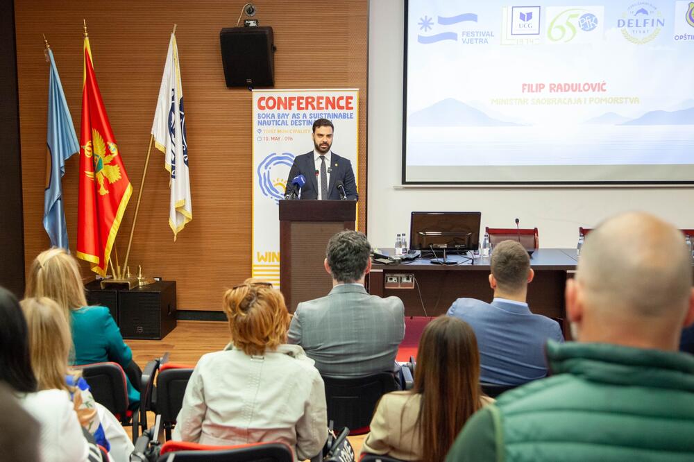 Radulović na konferenciji, Foto: Ministarstvo saobraćaja i pomorstva