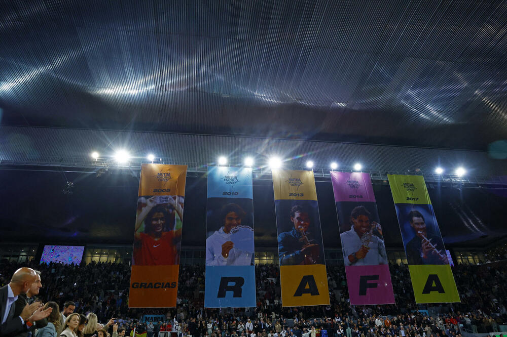 Madrid se zahvalio španskoj legendi sa pet zastava iz godina kada je Nadal slavio u prijestonici Španije, Foto: Reuters