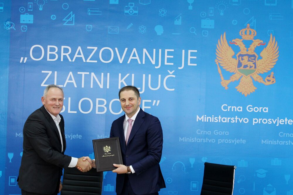 Marko Kaluđerović, Damir Šehović, Foto: Ministarstvo prosvjete