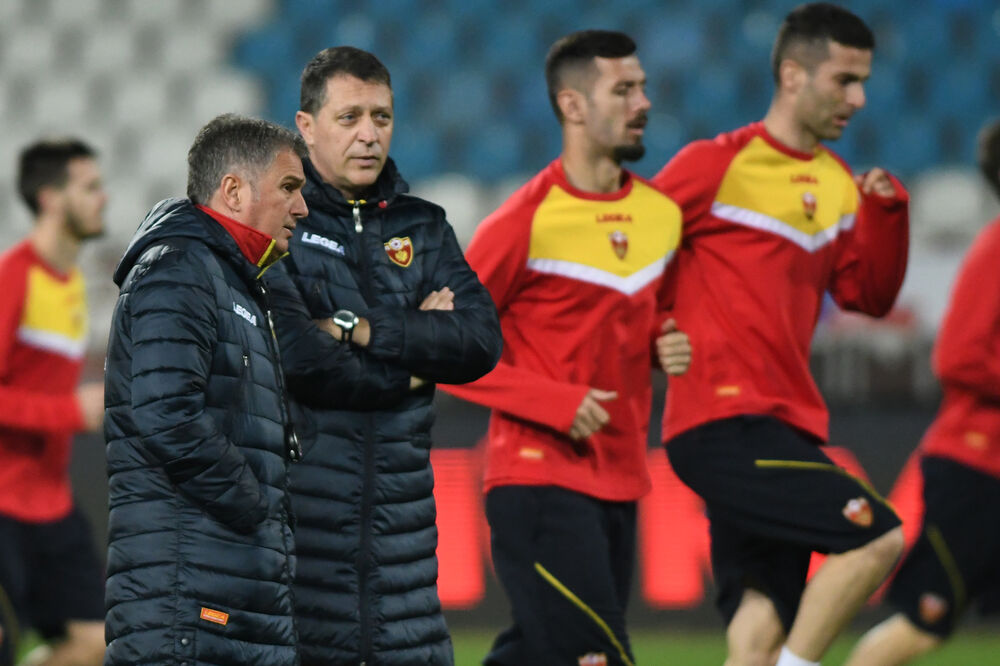Fudbalska reprezentacija Crne Gore, trening, Foto: Savo Prelević