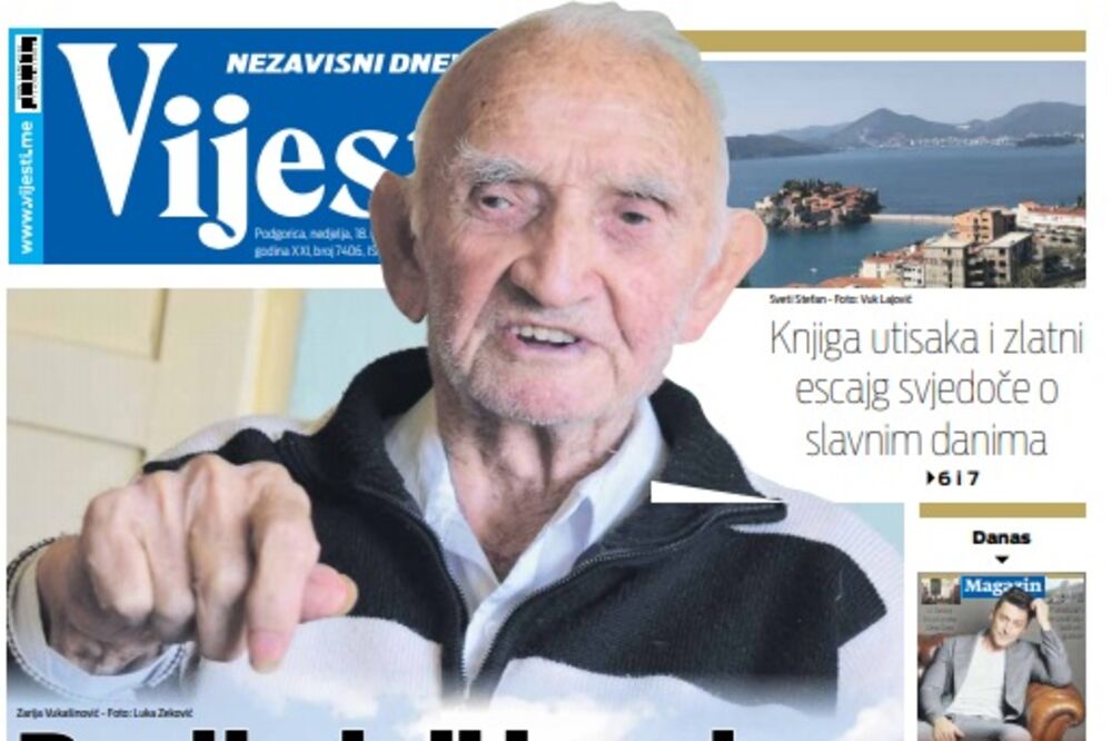 Naslovna 18. novembar, Foto: Vijesti