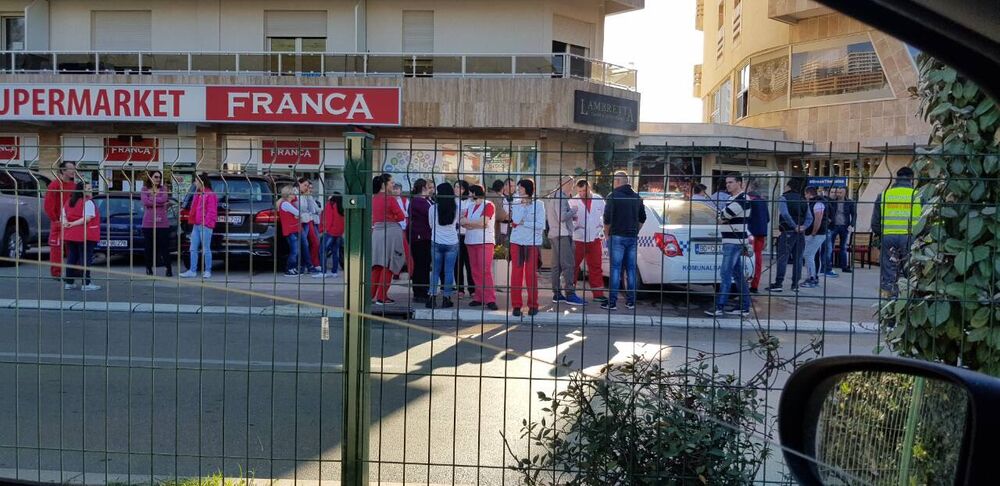 Radnici France, protest, Budva