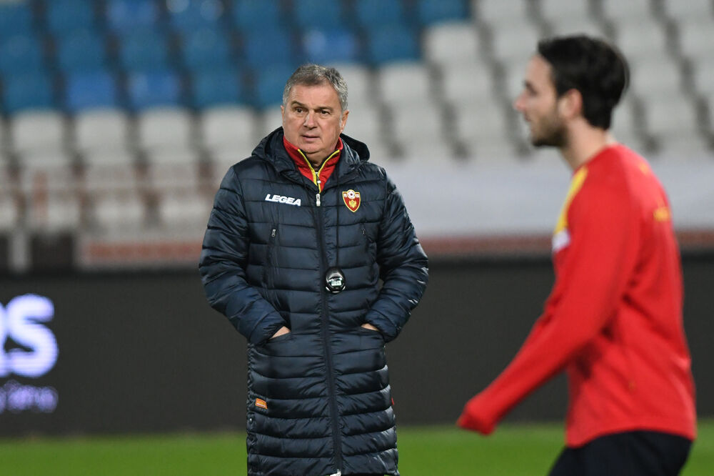 Fudbalska reprezentacija Crne Gore, trening, Foto: Savo Prelević