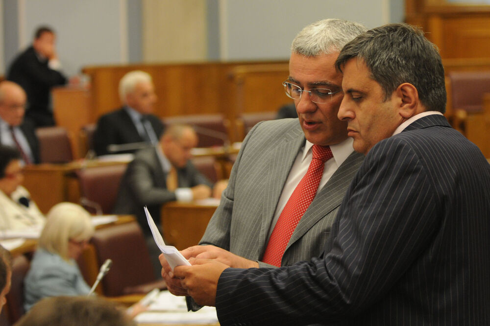 Andrija Mandić, Slaven Radunović, Foto: Savo Prelević