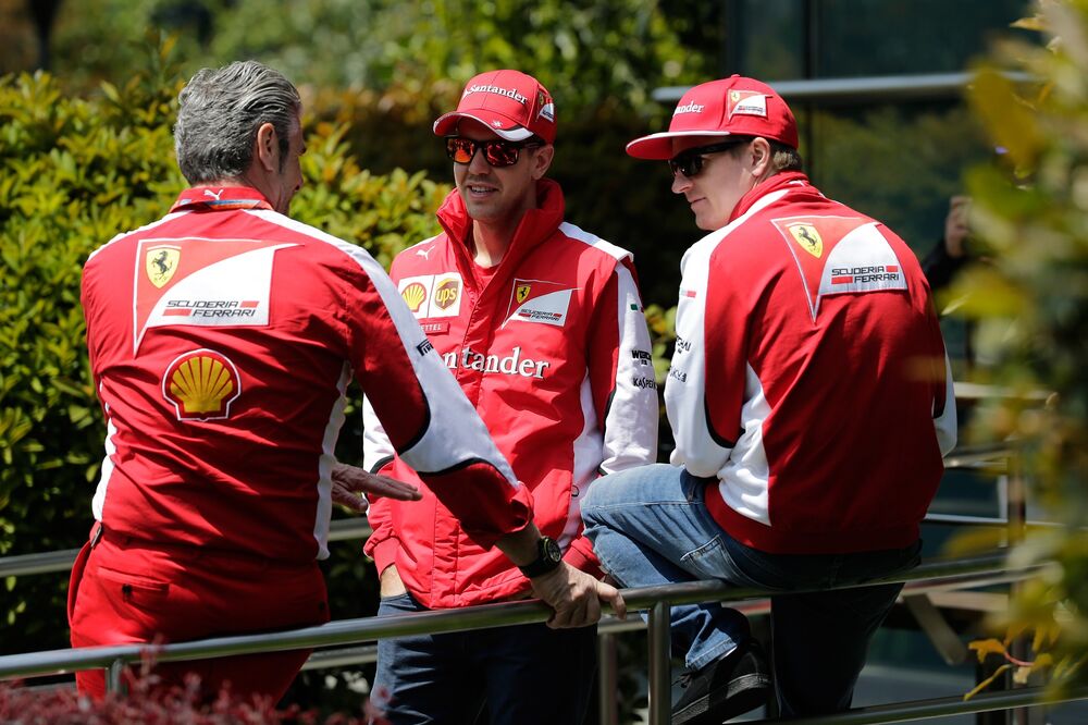 Mauricio Arivabene Kimi Raikonen Sebastijan Fetel, Foto: Beta/AP