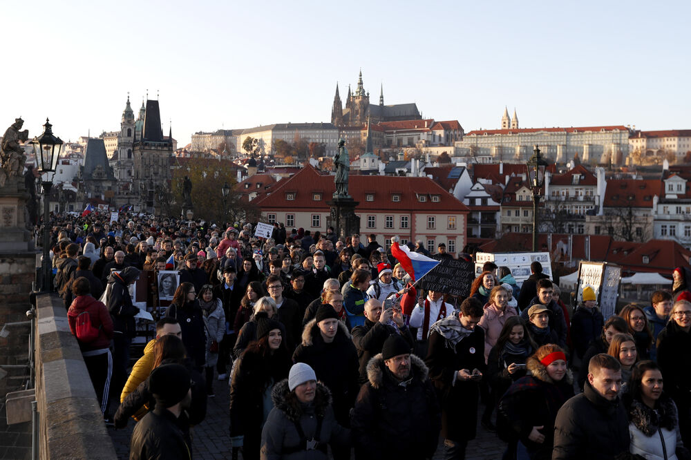 protest Češka, Foto: Beta-AP