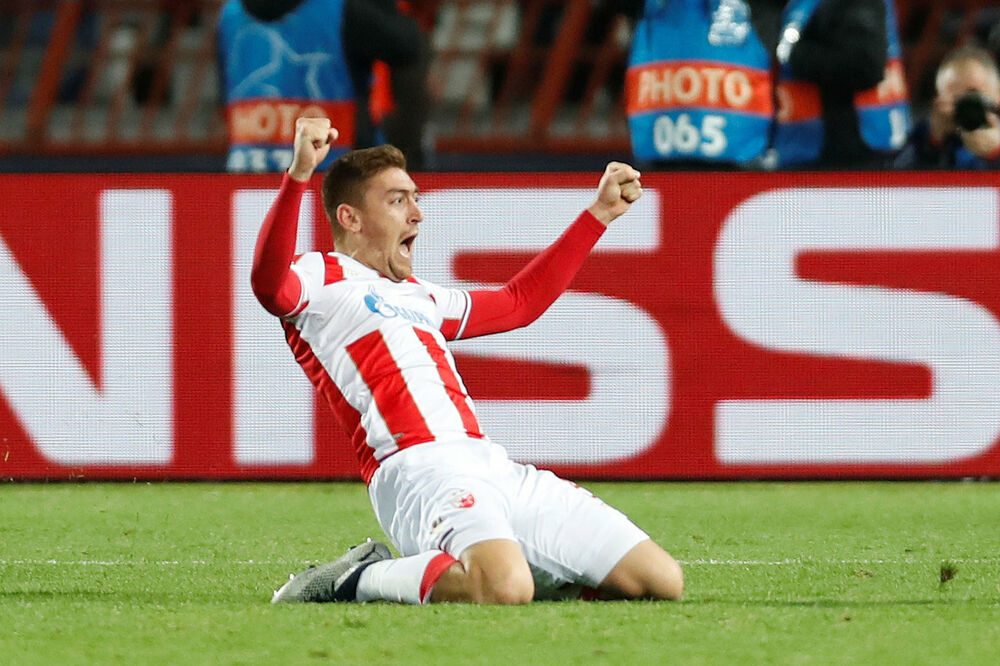 Milan Pavkov Crvena zvezda - Liverpul, Foto: Reuters