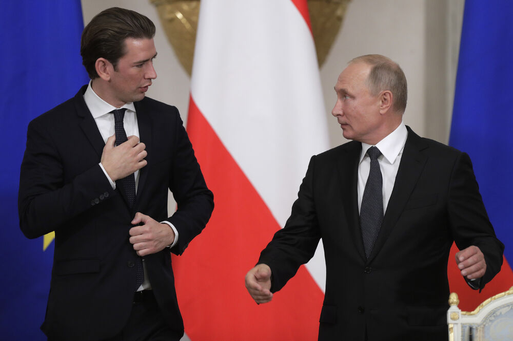 Sebastijan Kurc, Vladimir Putin, Foto: Beta-AP