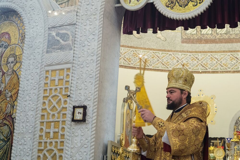 Mitropolit Oleksandr, liturgija Kijev, Foto: Reuters