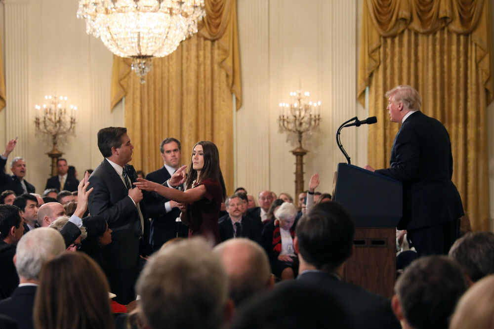 Donald Tramp novinari, Foto: Reuters