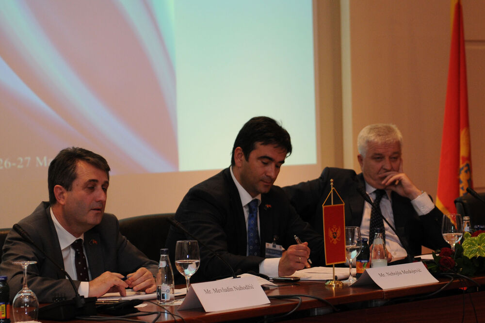 Mevludin Nuhodžić, Nebojša Medojević, Duško Marković, Foto: Savo Prelević