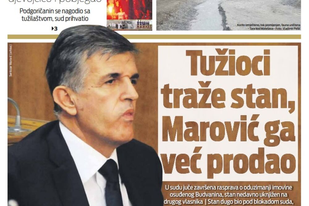 naslovna, 27.10., Foto: Vijesti