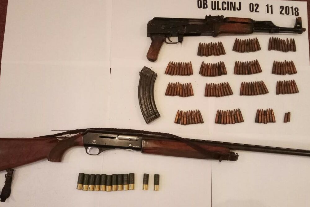 oružje, Ulcinj, Foto: Uprava policije
