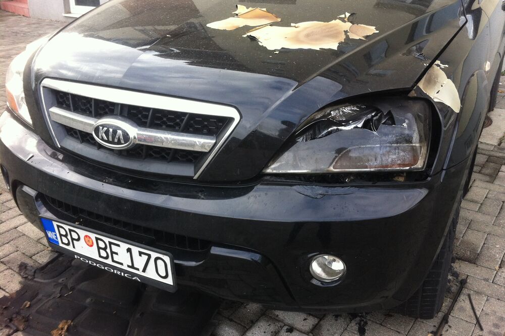 Blažo Varagić zapaljen automobil, Foto: Jadranka Ćetković