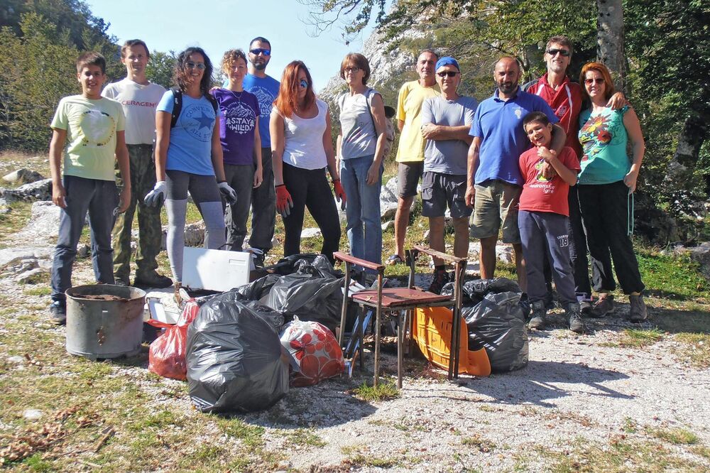 volonteri, sakupljanje otpada, Orjena, Foto: Agencija za razvoj i zaštitu Orjena