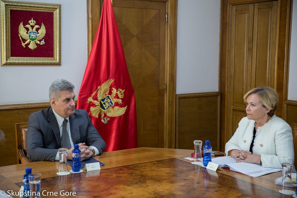 Ivan Brajović, Raša Juknevičiene, Foto: Skupština Crne Gore