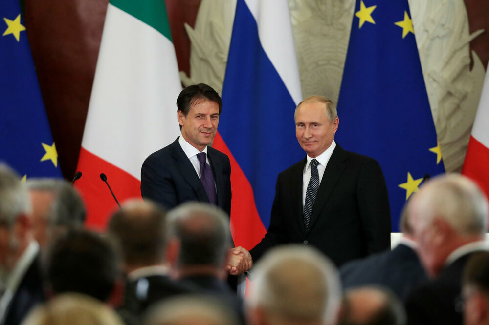 Đuzepe Konte, Vladimir Putin, Foto: Reuters