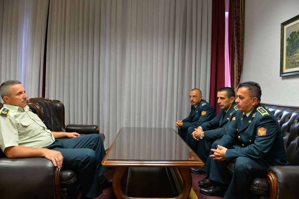 Dragutin Dakić, Zoran Vukadinović, Miladin Čogurić, Igor Korać, Foto: Ministarstvo odbrane Crne Gore