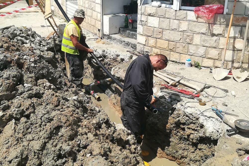 Vodovod Herceg Novi, radovi, Foto: Slavica Kosić