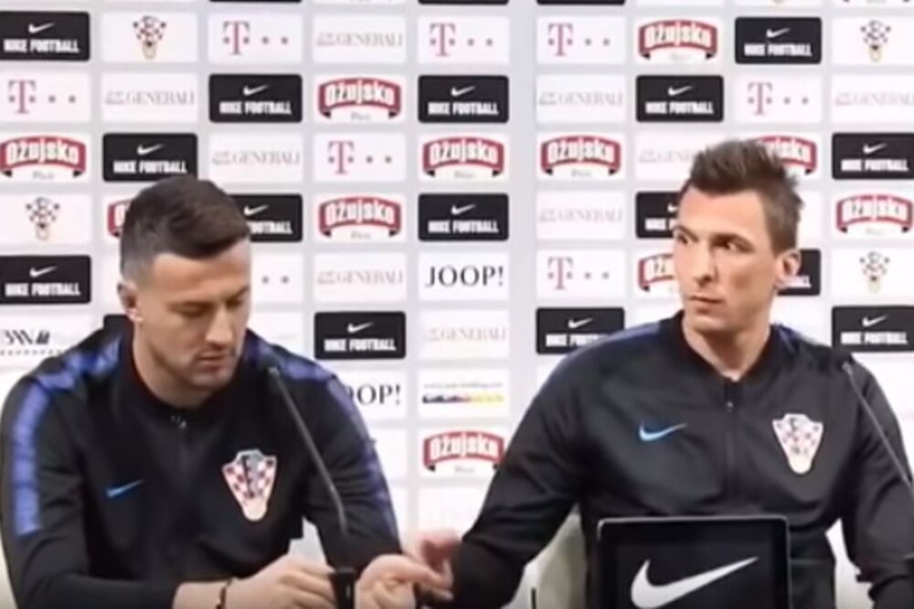 Danijel Subašić, Mario Mandžukić, Foto: Printscreen