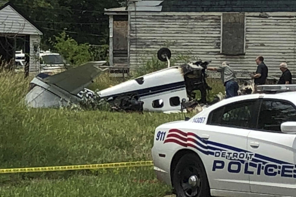 Udes malog aviona SAD, Foto: Beta/AP