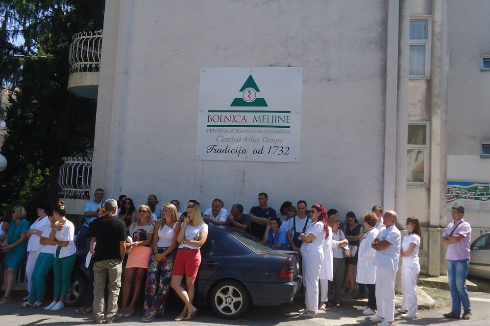Bolnica Meljine protest, Foto: Slavica Kosić