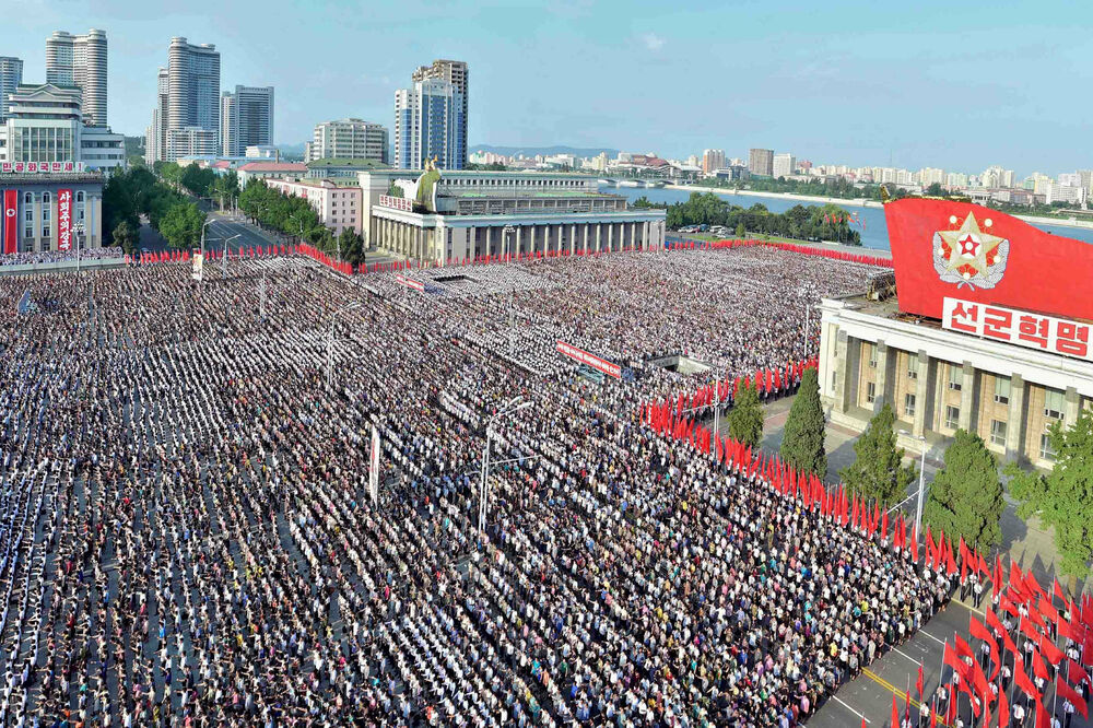 Pjongjang protest, Foto: Reuters