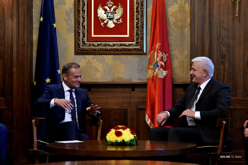 Duško Marković, Donald Tusk, Foto: Vlada Crne Gore