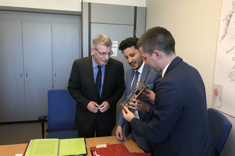 Dejvid Martin, Dritan Abazović, Aleksa Bečić, Foto: Demokratska Crna Gora