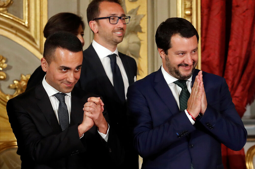 Luiđi Di Majo, Mateo Salvini, Foto: Reuters