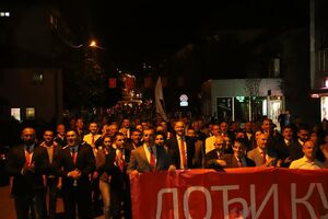 Protestna šetnja Demokrata protiv zagađenja u Pljevljima:...